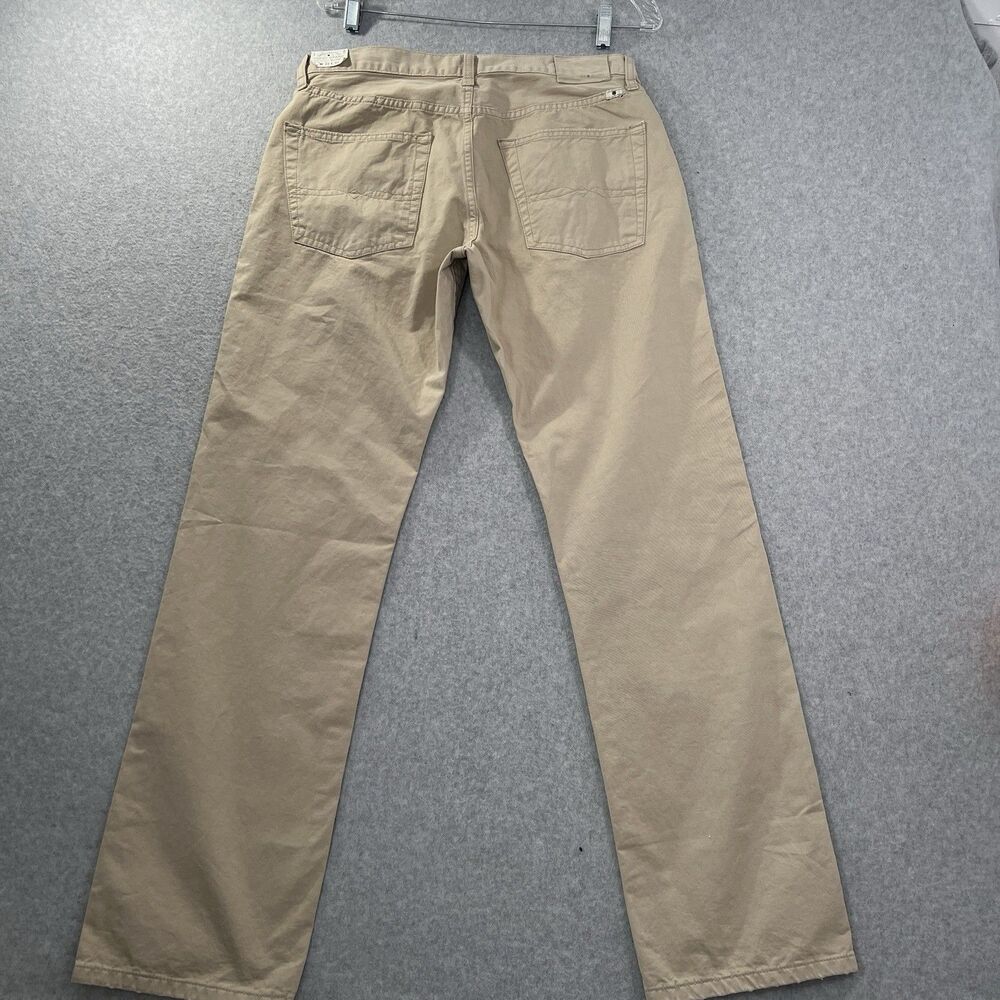 New Lucky Brand Jeans Mens 32x32 Beige Regular Straight Denim Casual Pants
